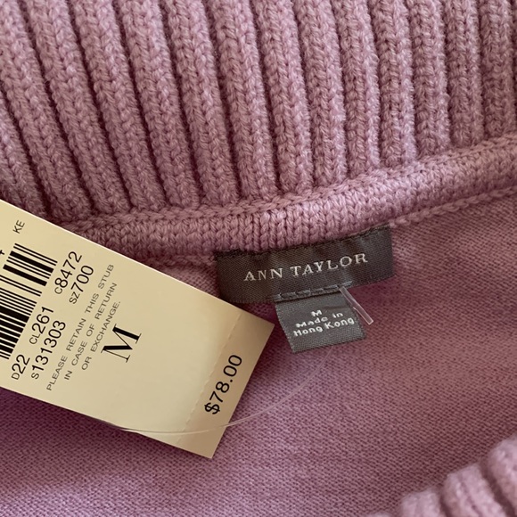 NWTs Ann Taylor sz med sweater, lavender - Picture 2 of 6